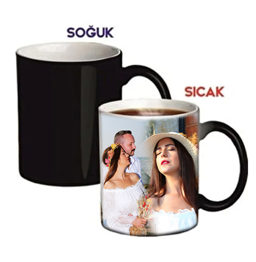 Kişiye Özel Fotoğraflı Sihirli Kupa Bardak